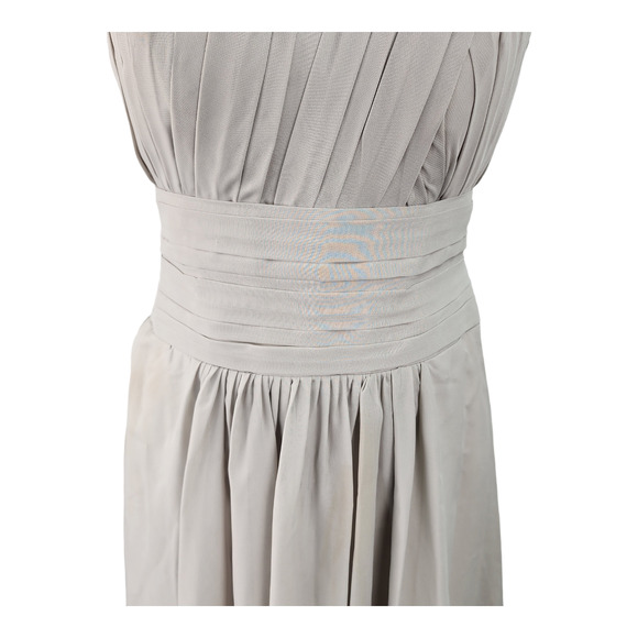 LanTing Bride Gray Halter Dress Small Lined Bridesmaid Prom Cocktail Formal READ - Picture 8 of 16